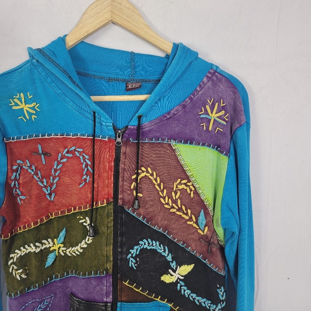 Colorful Patchwork Women's Jacket - image 3